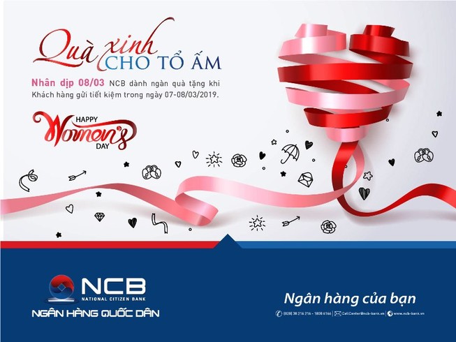 “Quà xinh cho tổ ấm” dịp 8-3 của Ngân hàng Quốc Dân