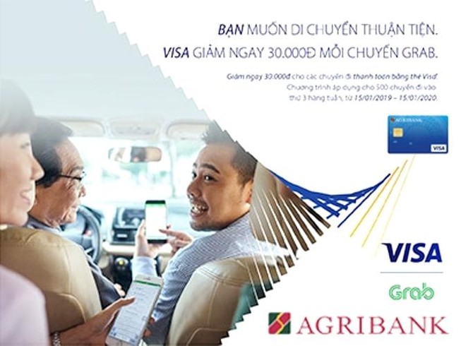 Agribank ưu đãi thứ Ba hàng tuần với thẻ Visa