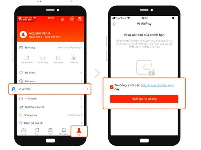 Shopee tích hợp phương thức thanh toán ví AirPay