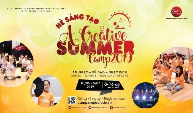 Hãy tặng con một mùa hè rực rỡ âm nhạc, nghệ thuật