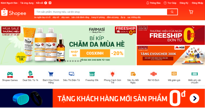 Shopee miễn phí vận chuyển các đơn hàng từ 0-2 giờ sáng