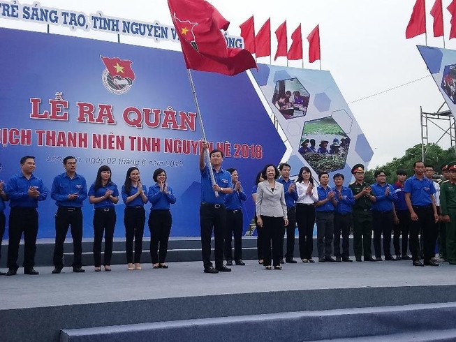 Ra quân Chiến dịch thanh niên tình nguyện hè 2018 tại Long An