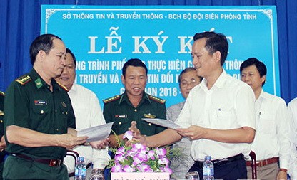 Bình Phước: Ký kết phối hợp thông tin ở khu vực biên giới