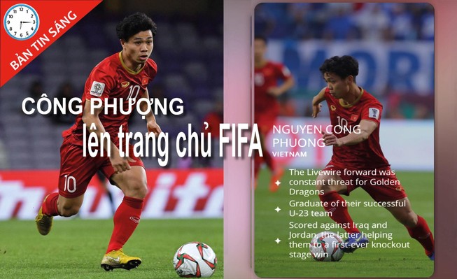 FIFA khen Công Phượng trên trang chủ