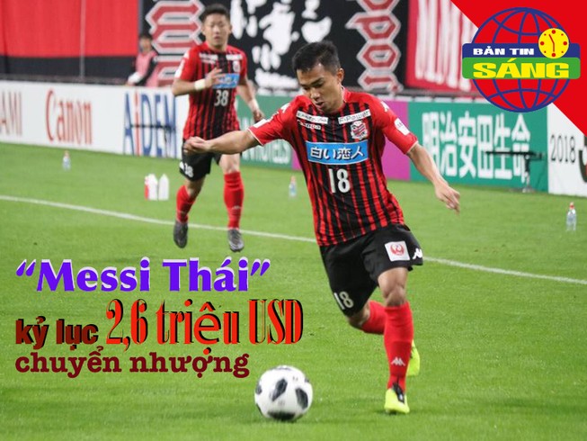 ‘Messi Thái’ lập kỷ lục chuyển nhượng xứ Chùa vàng