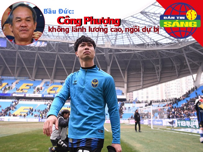 Bầu Đức: Công Phượng không lãnh lương cao để ngồi dự bị