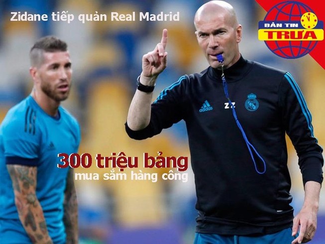 Zidane có 300 triệu bảng mua sắm, bỏ tù CĐV hành hung cầu thủ
