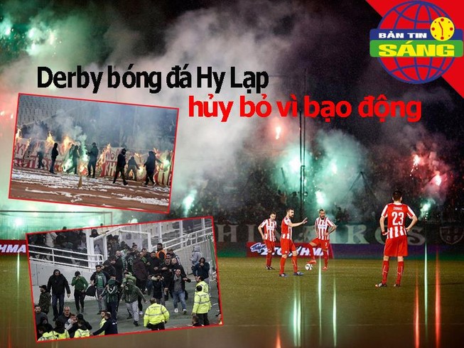 Hy Lạp hủy trận đấu vì bạo động, Suarez không lỡ đại chiến MU