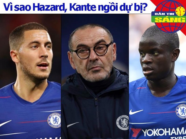 Lý do Hazard-Kante bị nhốt dự bị, Arsenal giữ chân cựu sao MU