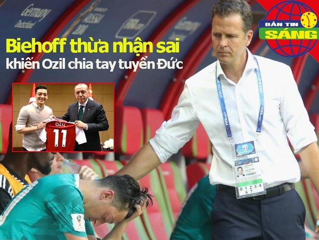 Bierhoff nhận sai, khiến Mesut Ozil chia tay đội tuyển Đức