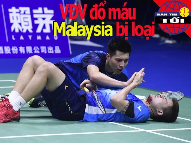 VĐV đổ máu, Malaysia bị loại; CLB Hà Nội bại trận