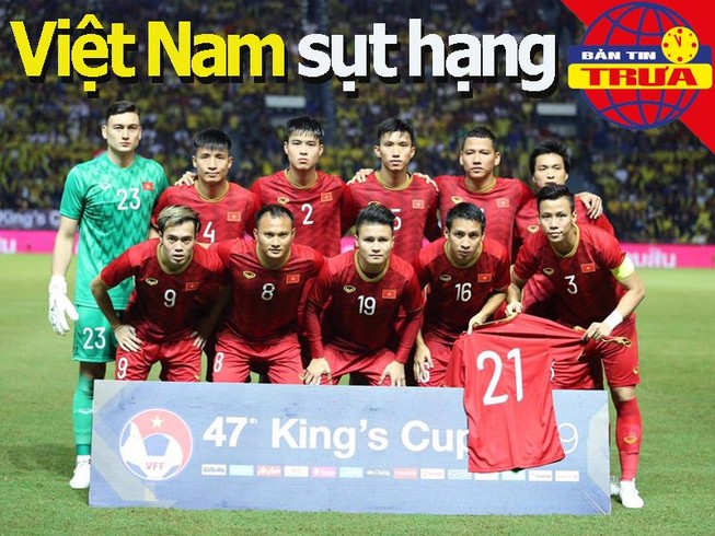 Việt Nam sụt hạng FIFA; Đồng đội Salah bị loại khỏi CAN
