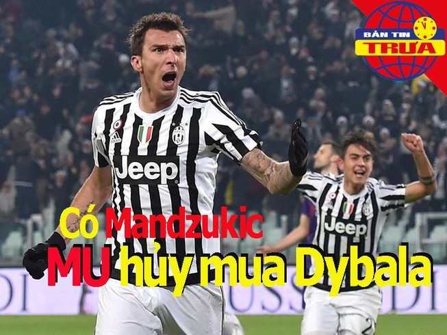 Có Mandzukic, MU hủy mua Dybala; Van Dijk đứt chuỗi kỷ lục