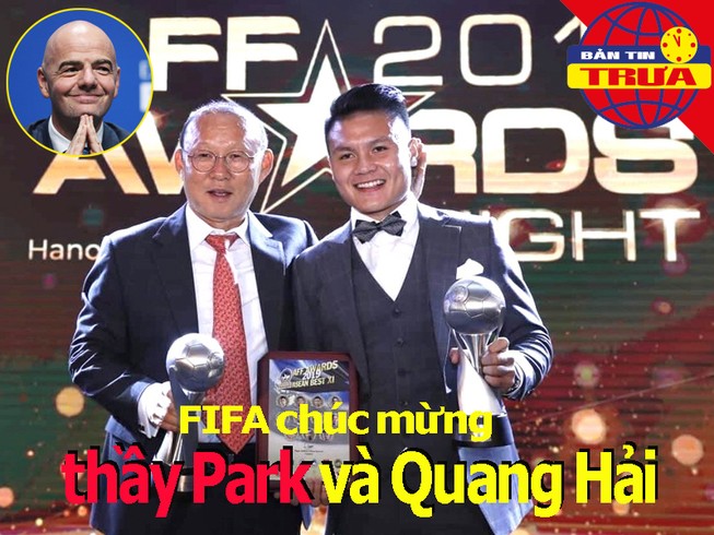FIFA chúc mừng thầy Park, Quang Hải; bầu Hiển giải cứu CLB nữ