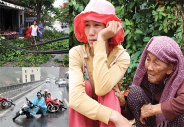 Bão đổ bộ, nhiều tàu thuyền bị đánh chìm