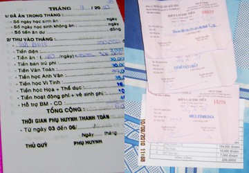 Phụ huynh “ngộp” với tiền trường