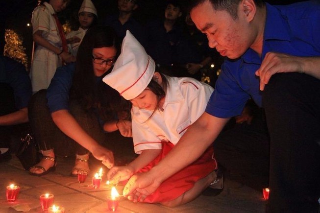 Nhà Đại tướng Võ Nguyên Giáp sáng lung linh trong đêm