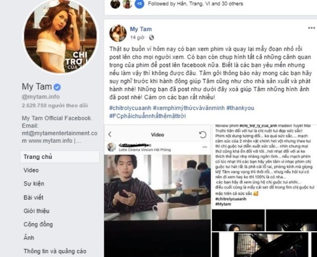 “Chị trợ lý của anh” bị quay lén Mỹ Tâm lên tiếng