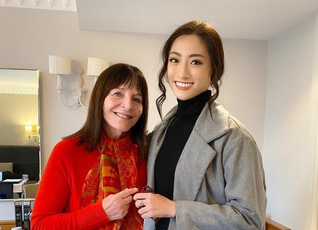 Hoa hậu Lương Thùy Linh gặp gỡ chủ tịch Miss World