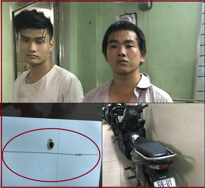 Giật phăng dây chuyền trên cổ người phụ nữ, đụng… hình sự