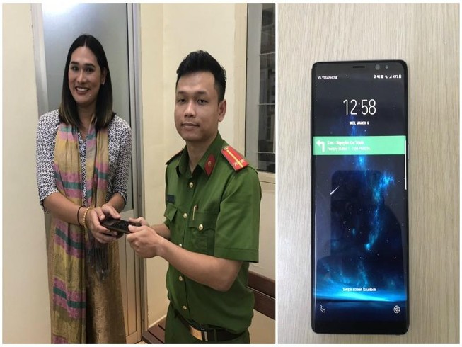 Giật điện thoại của cô gái, nạn nhân chụp tay lấy lại