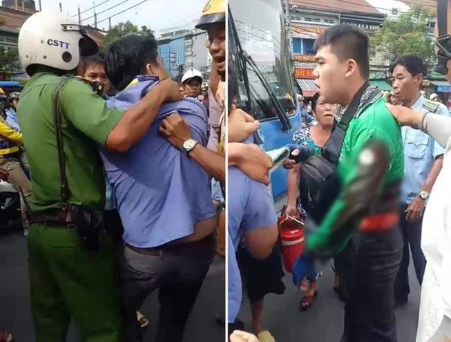 Thông tin mới vụ tài xế xe buýt đâm tài xế Grab