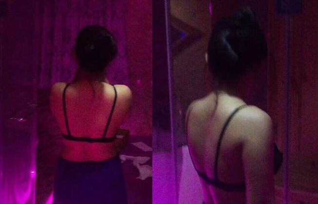 Tiếp viên massage không mặc áo, cởi nội y đấm bóp cho khách