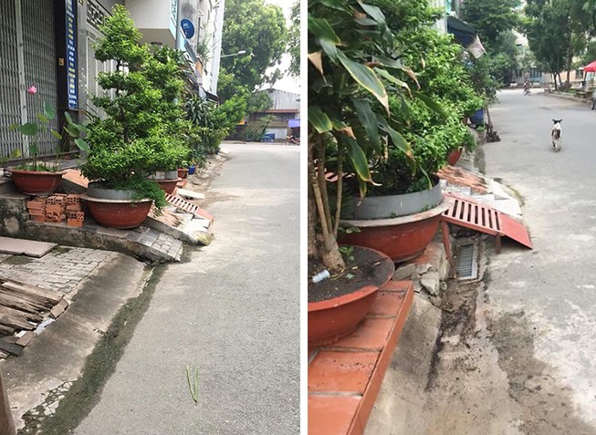 'Nóng' với công trình chiếm vỉa hè, bít cống