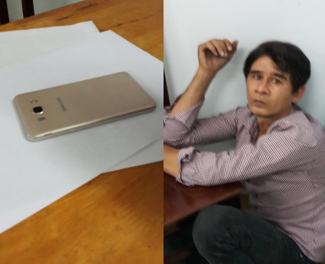Việt kiều bị truy đuổi vì giật điện thoại của bà bán xôi