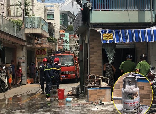 Rò gas khi thay bình, 1 người bỏng nặng
