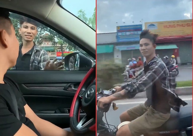 Nhân vật trong clip 'chặn ô tô xin đểu' ở Tân Bình lên tiếng
