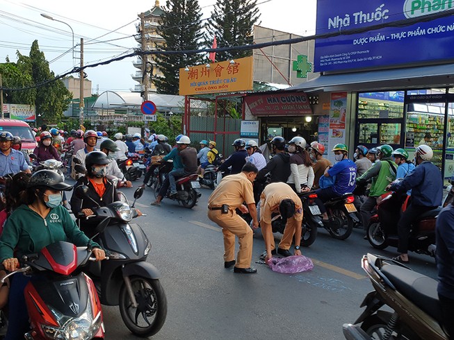Nam thanh niên vừa từ Hải Phòng vào TP.HCM thì bị tai nạn
