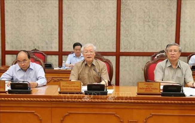 Tổng Bí thư Nguyễn Phú Trọng chủ trì họp Bộ Chính trị