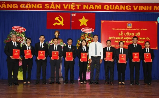 Nhiều nhân sự mới ngành toà án tại TP.HCM