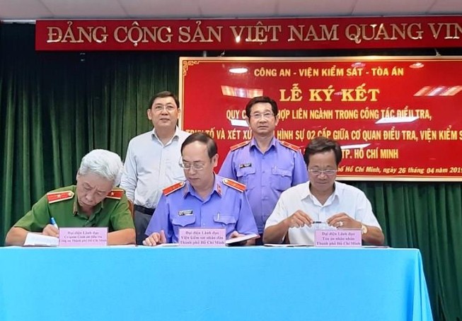 TP.HCM ký quy chế liên ngành giải quyết án hình sự