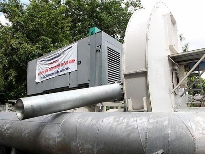 Siêu máy bơm chống ngập hoạt động trở lại