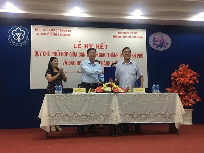 Ban Tuyên giáo Thành ủy và BHXH ký kết quy chế phối hợp