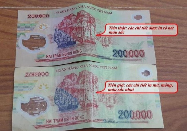 Cách phân biệt tiền thật, tiền giả