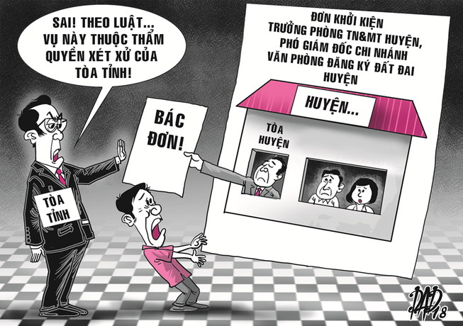 Tòa huyện “xử nhầm” án của tòa tỉnh