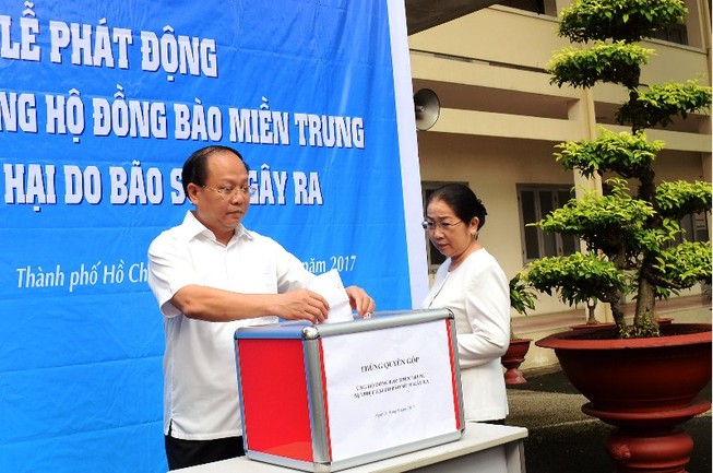 TP.HCM phát động ủng hộ miền Trung bị thiệt hại do bão