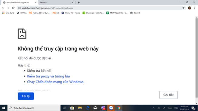 Khắc phục sự cố hệ thống mạng của UBND TP.HCM