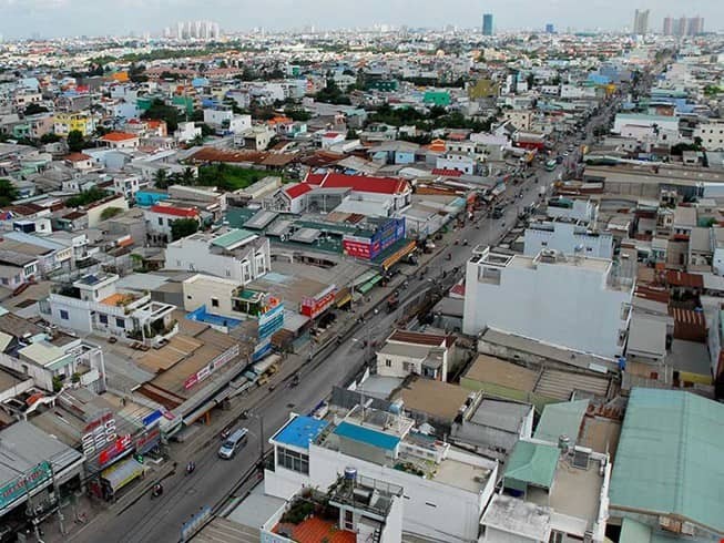 Một góc huyện Bình Chánh, TP.HCM.