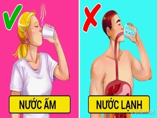 Uống nước đá lạnh mùa nắng nóng có thể làm chậm nhịp tim