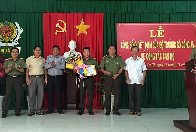 Bộ Công an bổ nhiệm trưởng Công an thị xã La Gi