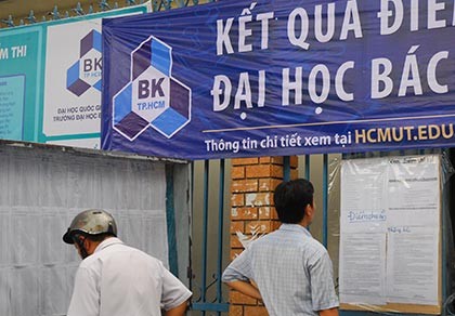 Nhiều mức tuyển vào ĐH