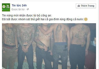 Xuất hiện tin tức giả 'bắt được hung thủ vụ thảm sát Bình Phước'