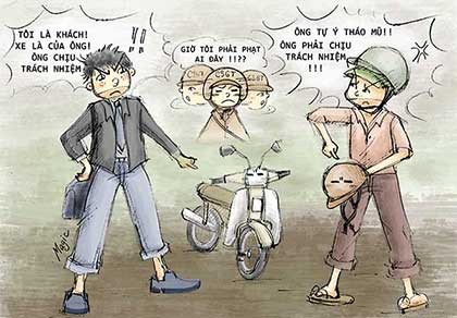 À RA THẾ kỳ 1: Cởi mũ bảo hiểm vì ngứa đầu, phạt sao đây?
