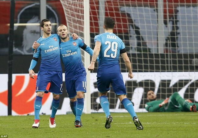 Arsenal đả bại AC Milan, Dortmund thua sốc