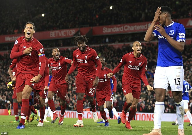 Ghi bàn 'trời cho' phút 90+6, Liverpool thắng derby kịch tính