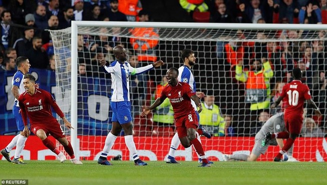 Thắng nhanh Porto, Liverpool đặt một chân vào bán kết